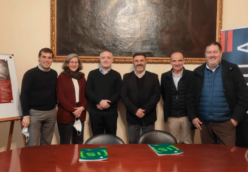De izq. a dcha., Josep Maria Nonay, Núria Caum, Ramon Batlle, Juan Pedro Castellano, Javier Cendaya y Alfons Morales De izq. a dcha., Josep Maria Nonay, Núria Caum, Ramon Batlle, Juan Pedro Castellano, Javier Cendaya y Alfons Morales